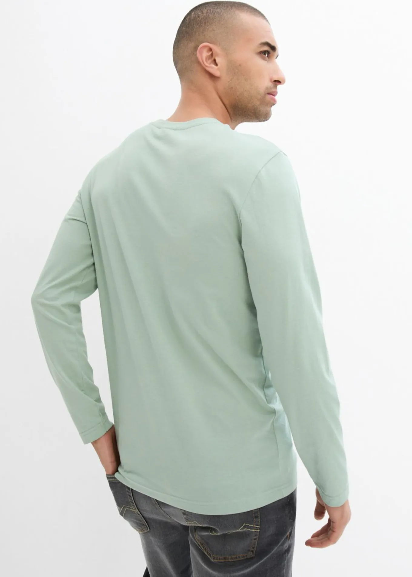 Camiseta de algodón orgánico puro con manga larga