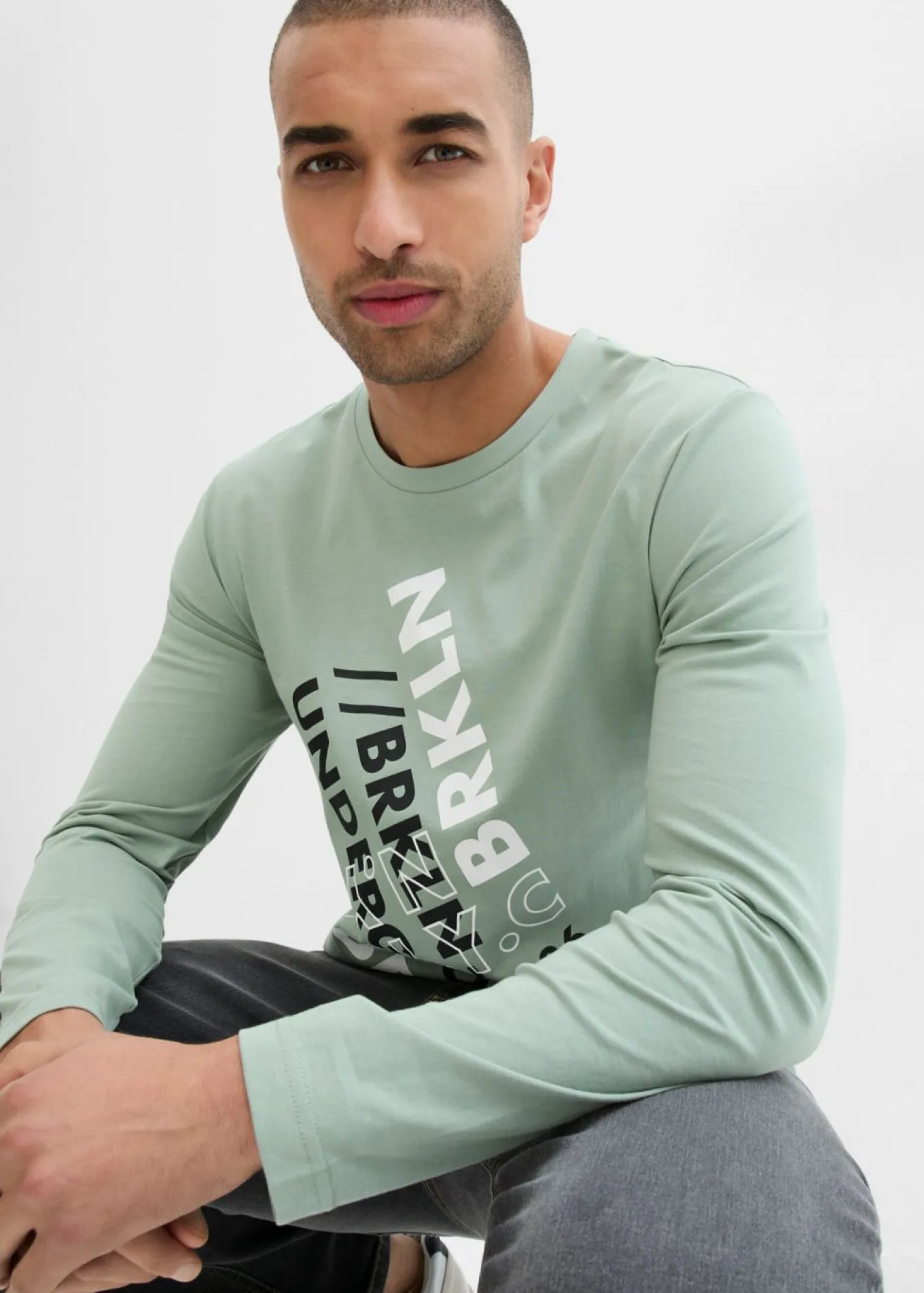 Camiseta de algodón orgánico puro con manga larga