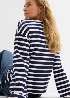Camiseta de algodón orgánico puro con manga larga