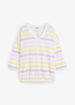 Camiseta de algodón orgánico con mangas 3/4
