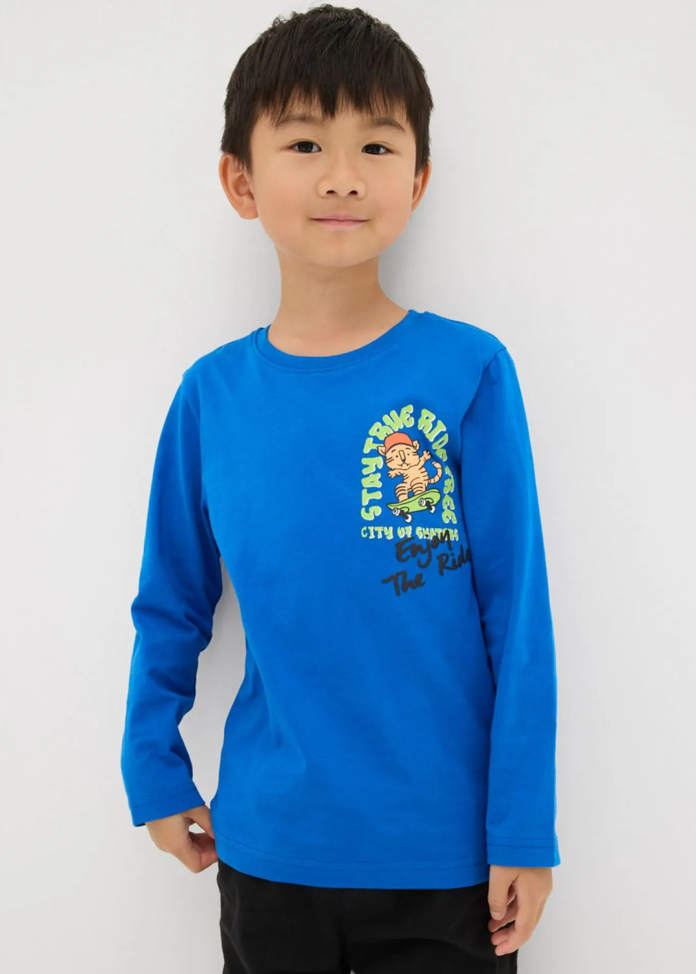 Camiseta de algodón orgánico puro con manga larga