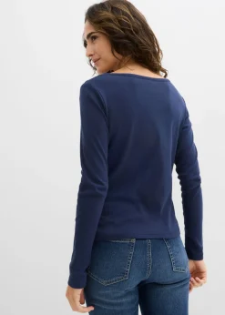 Camiseta de algodón orgánico puro con manga larga