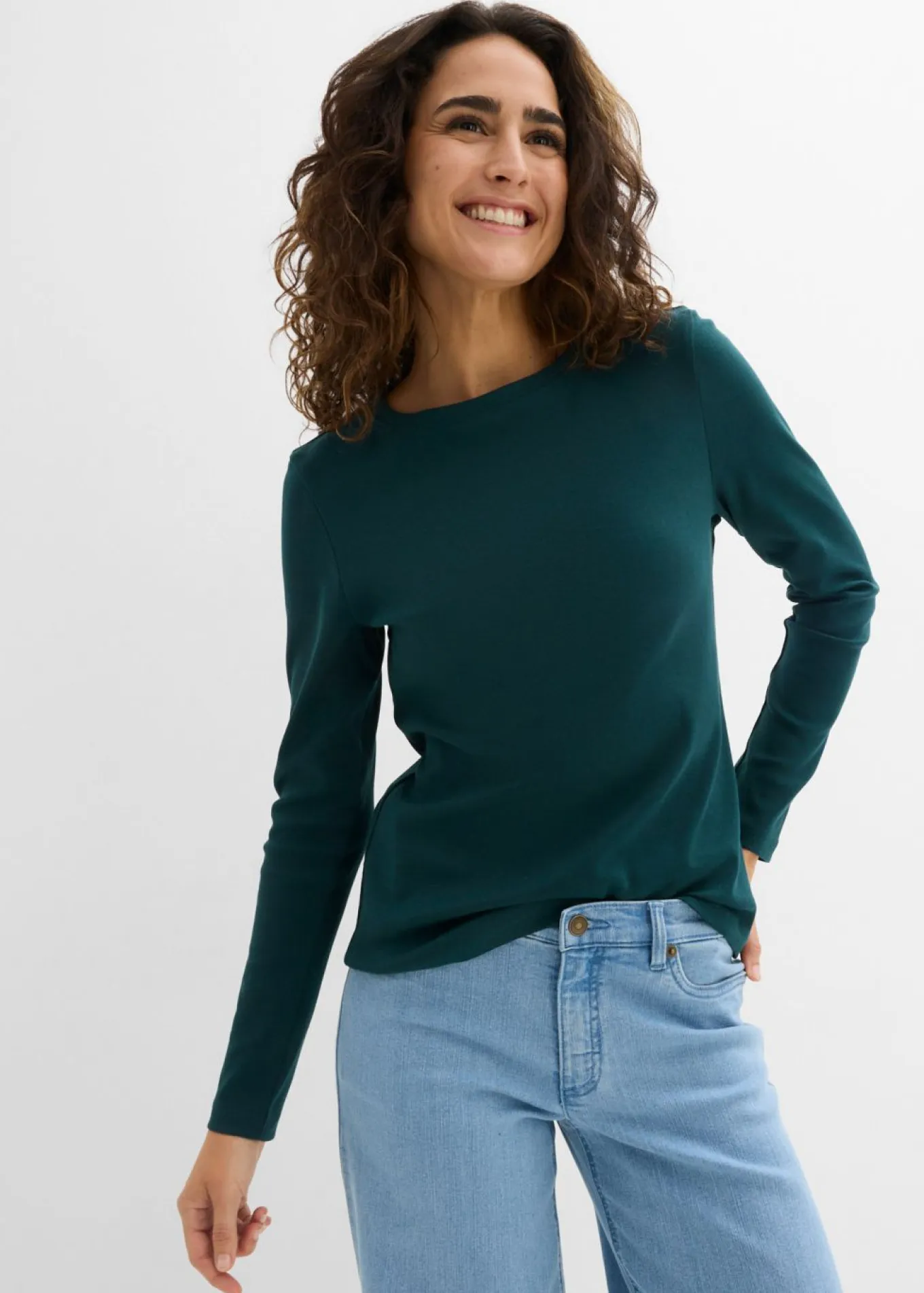 Camiseta de algodón orgánico puro con manga larga