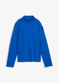 Camiseta de algodón orgánico puro con cuello alto