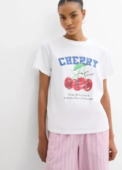 Camiseta de algodón orgánico puro, estampado
