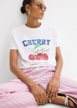 Camiseta de algodón orgánico puro, estampado