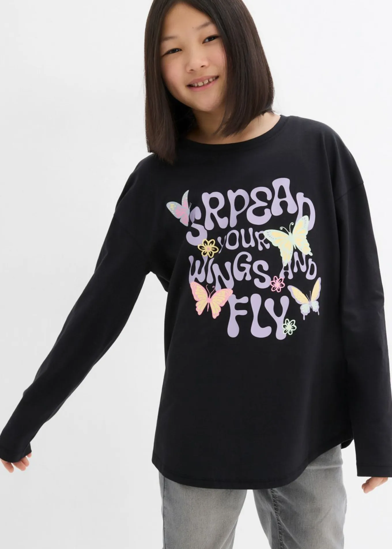 Camiseta de algodón orgánico puro con manga larga