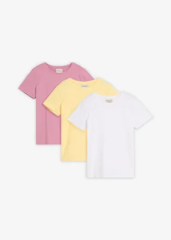 Camiseta de algodón orgánico puro (3 unidades)