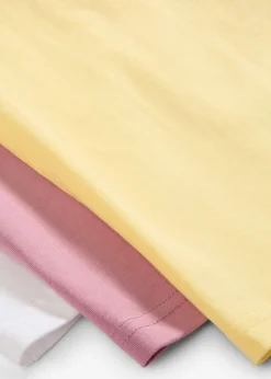 Camiseta de algodón orgánico puro (3 unidades)