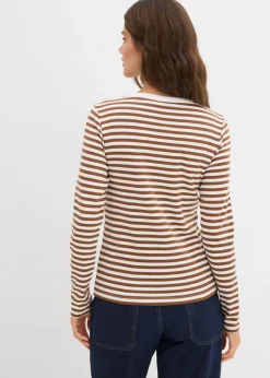 Camiseta de algodón orgánico puro con manga larga