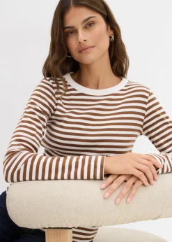 Camiseta de algodón orgánico puro con manga larga