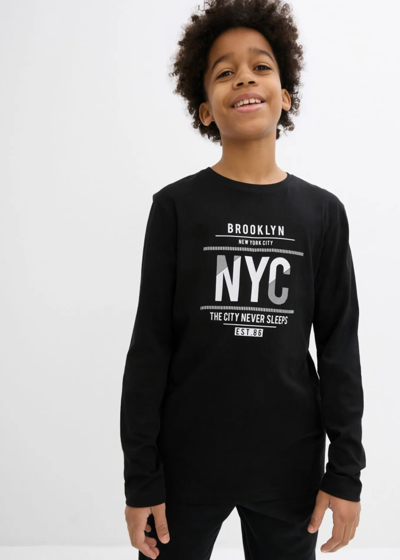 Camiseta de algodón orgánico puro con manga larga