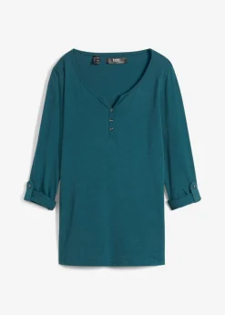 Camiseta de algodón orgánico puro con botones