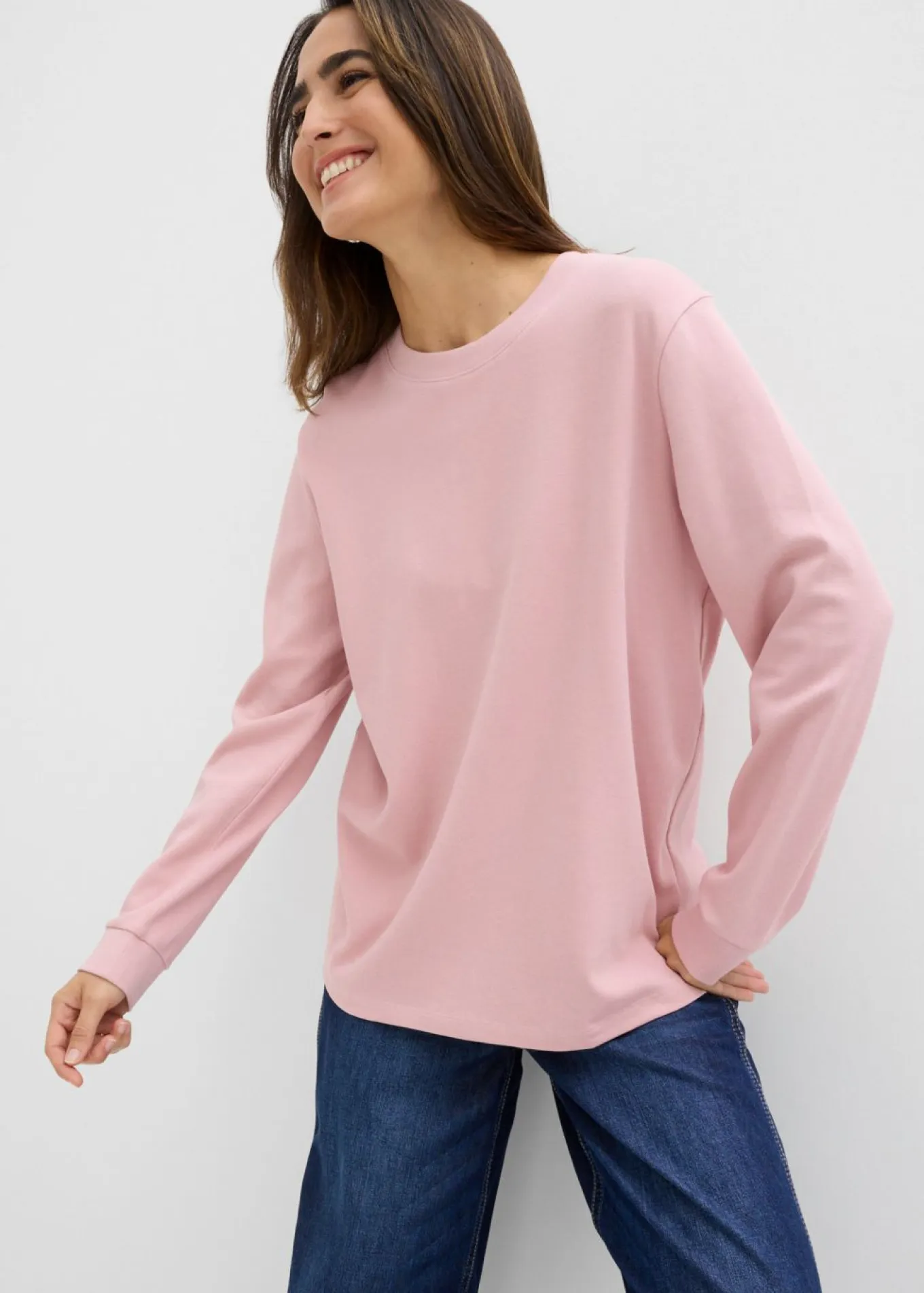 Camiseta de algodón orgánico puro con manga larga