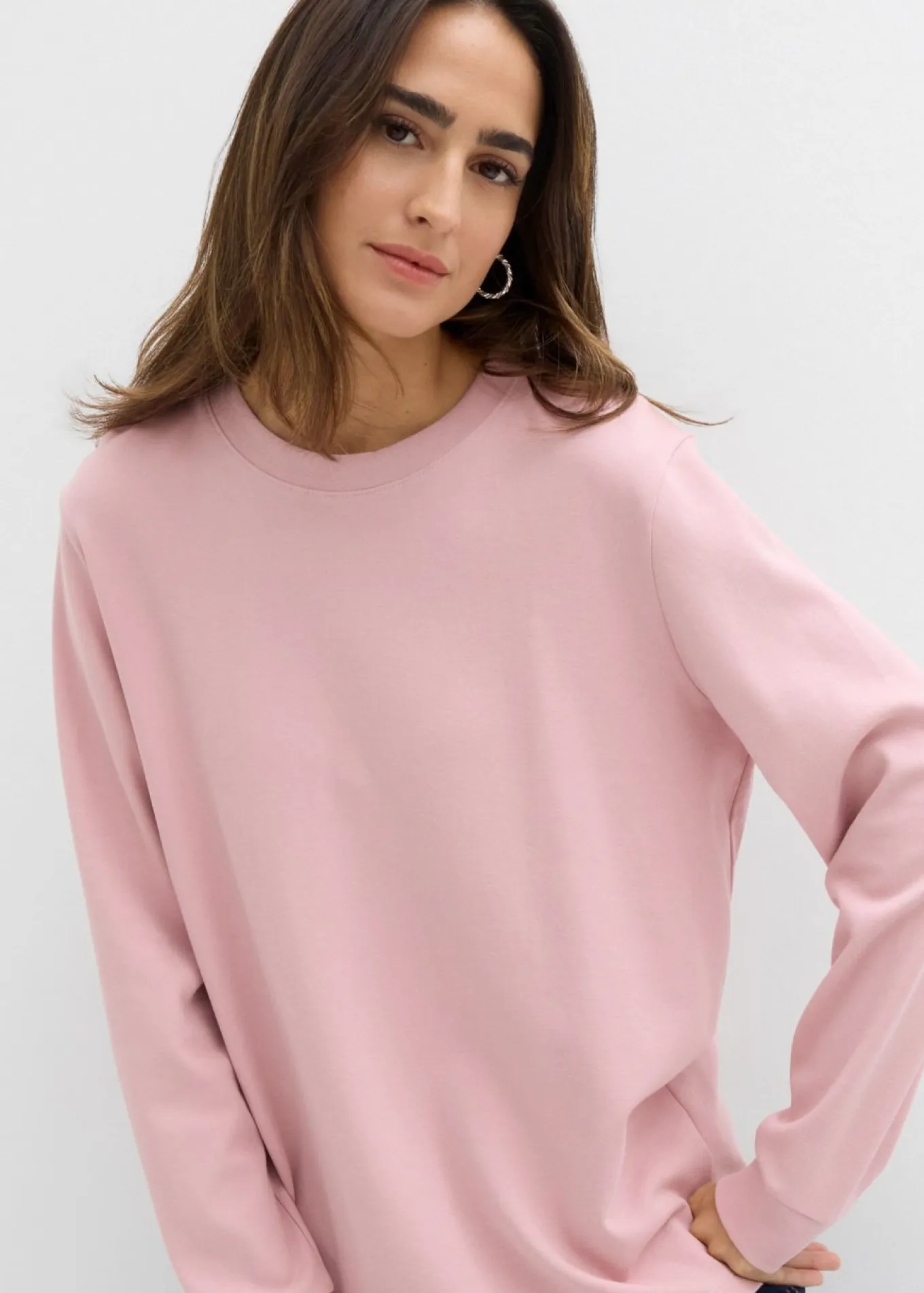 Camiseta de algodón orgánico puro con manga larga