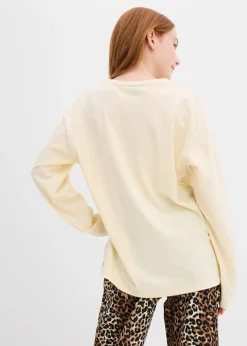 Camiseta de algodón orgánico puro con manga larga