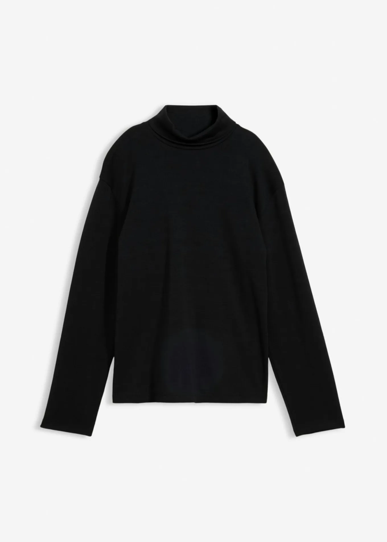 Camiseta de algodón orgánico puro con cuello alto