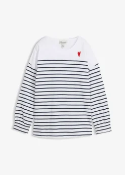 Camiseta de algodón orgánico puro con manga larga