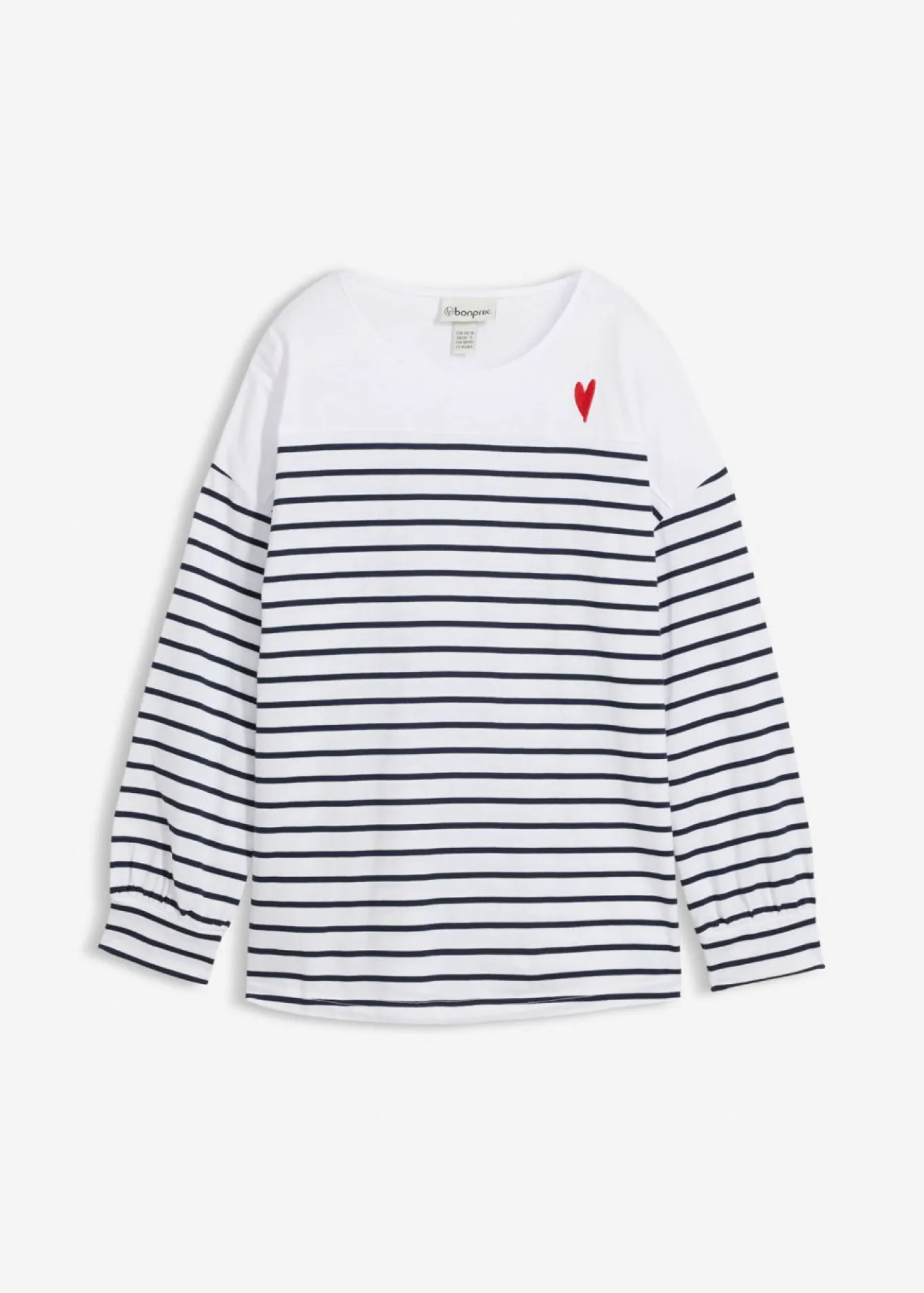 Camiseta de algodón orgánico puro con manga larga