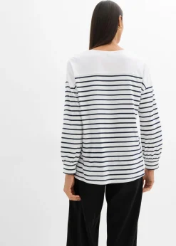 Camiseta de algodón orgánico puro con manga larga