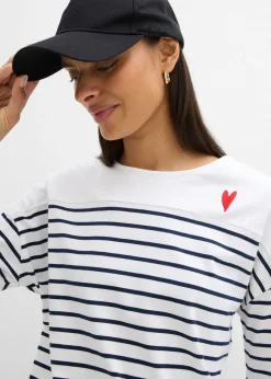 Camiseta de algodón orgánico puro con manga larga