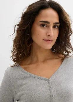 Camiseta de algodón orgánico puro con manga larga