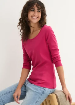 Camiseta de algodón orgánico puro con manga larga