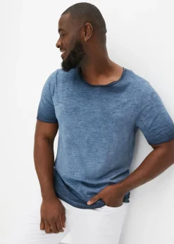 Camiseta de algodón orgánico puro con aspecto lavado