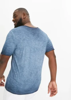 Camiseta de algodón orgánico puro con aspecto lavado