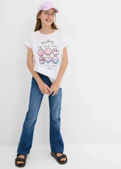 Camiseta de algodón puro con smiley