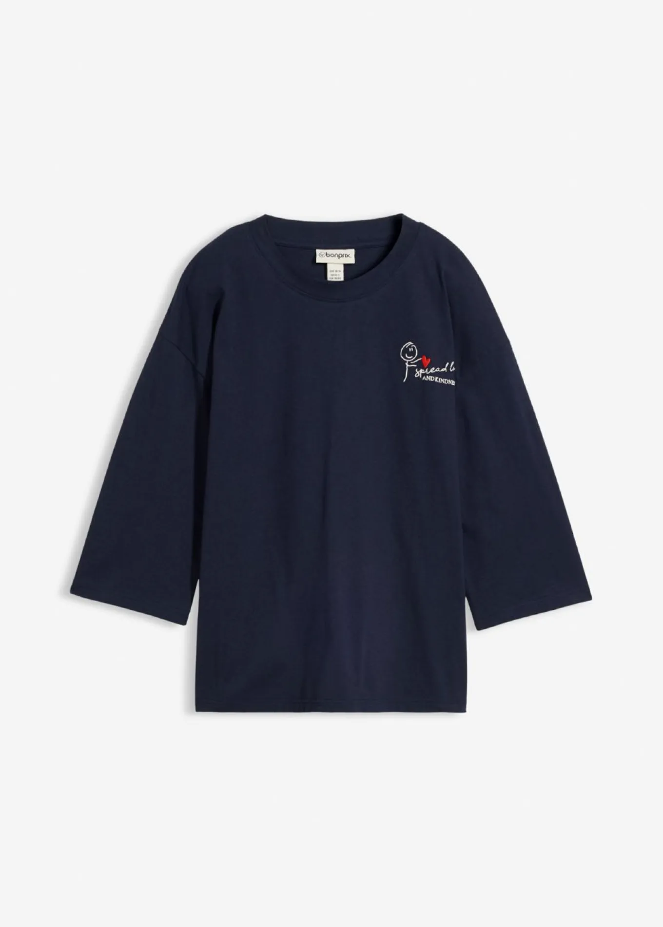 Camiseta de algodón puro con corte boxy