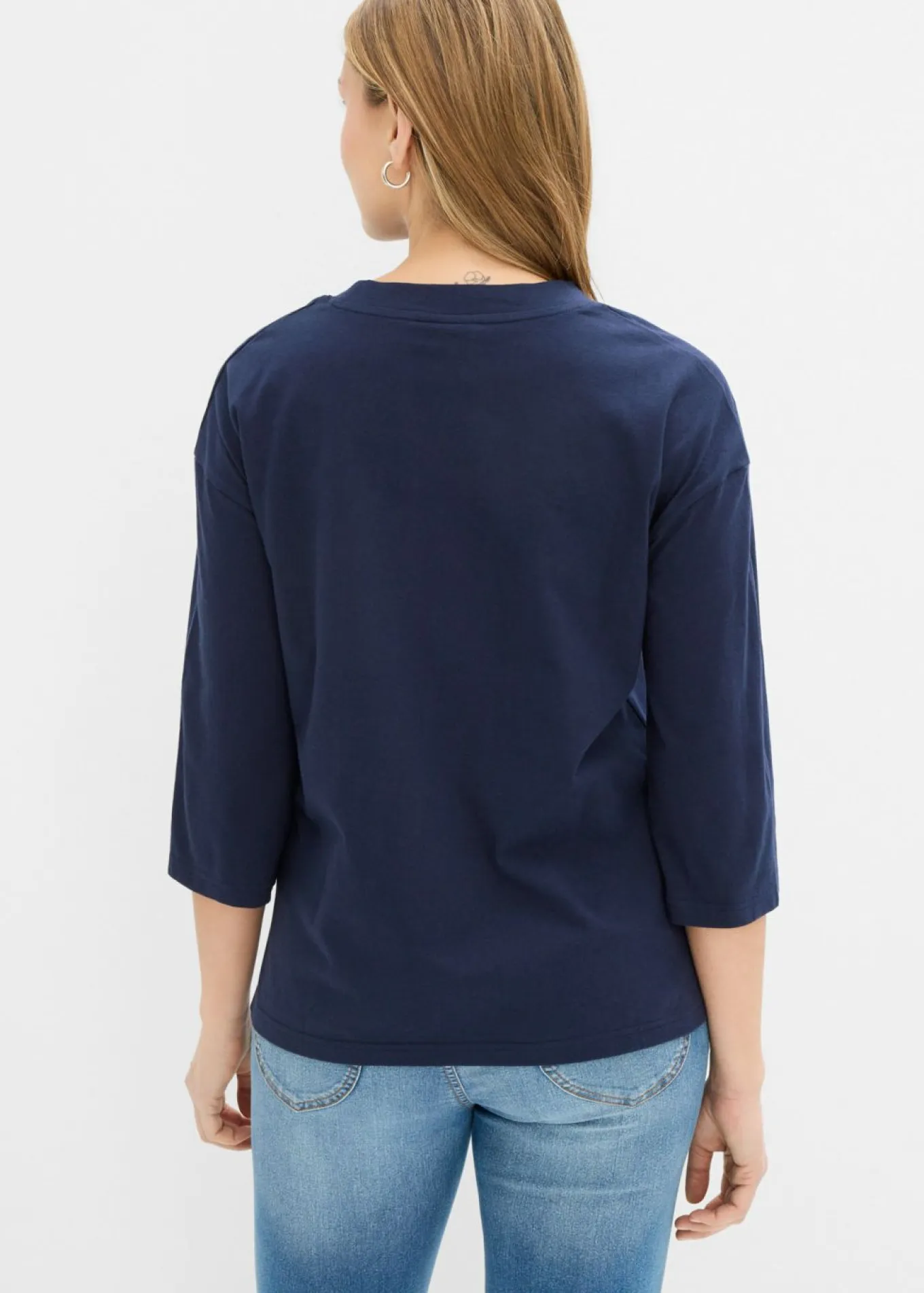 Camiseta de algodón puro con corte boxy