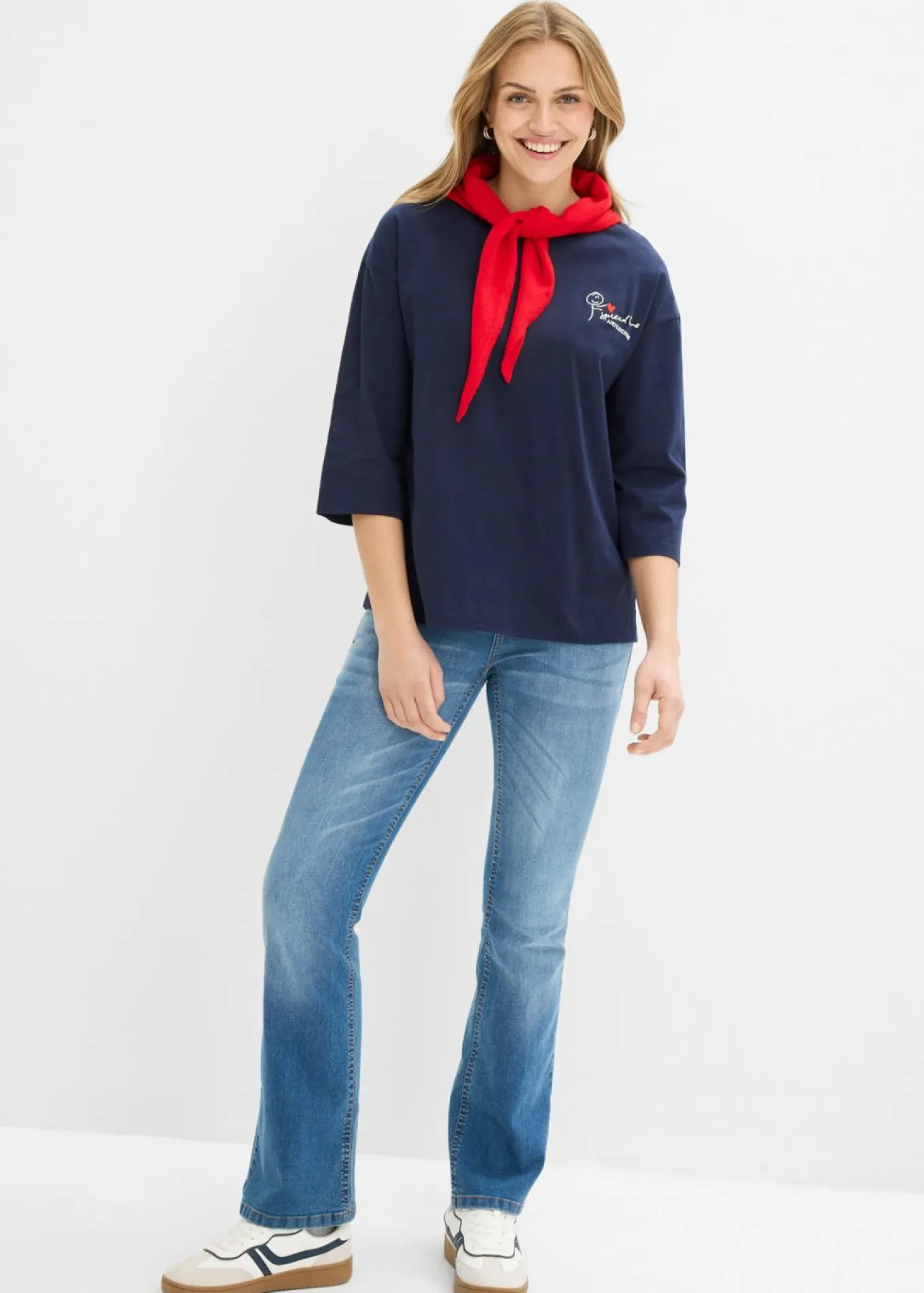 Camiseta de algodón puro con corte boxy