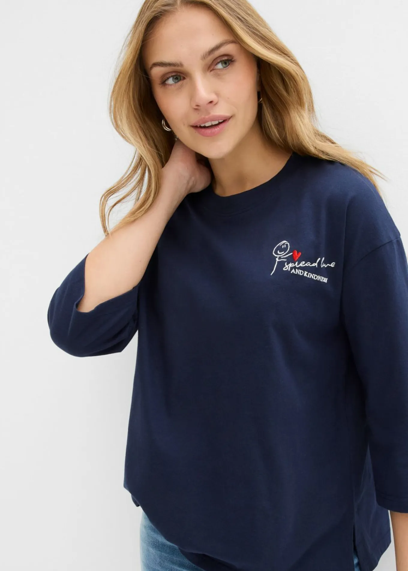 Camiseta de algodón puro con corte boxy