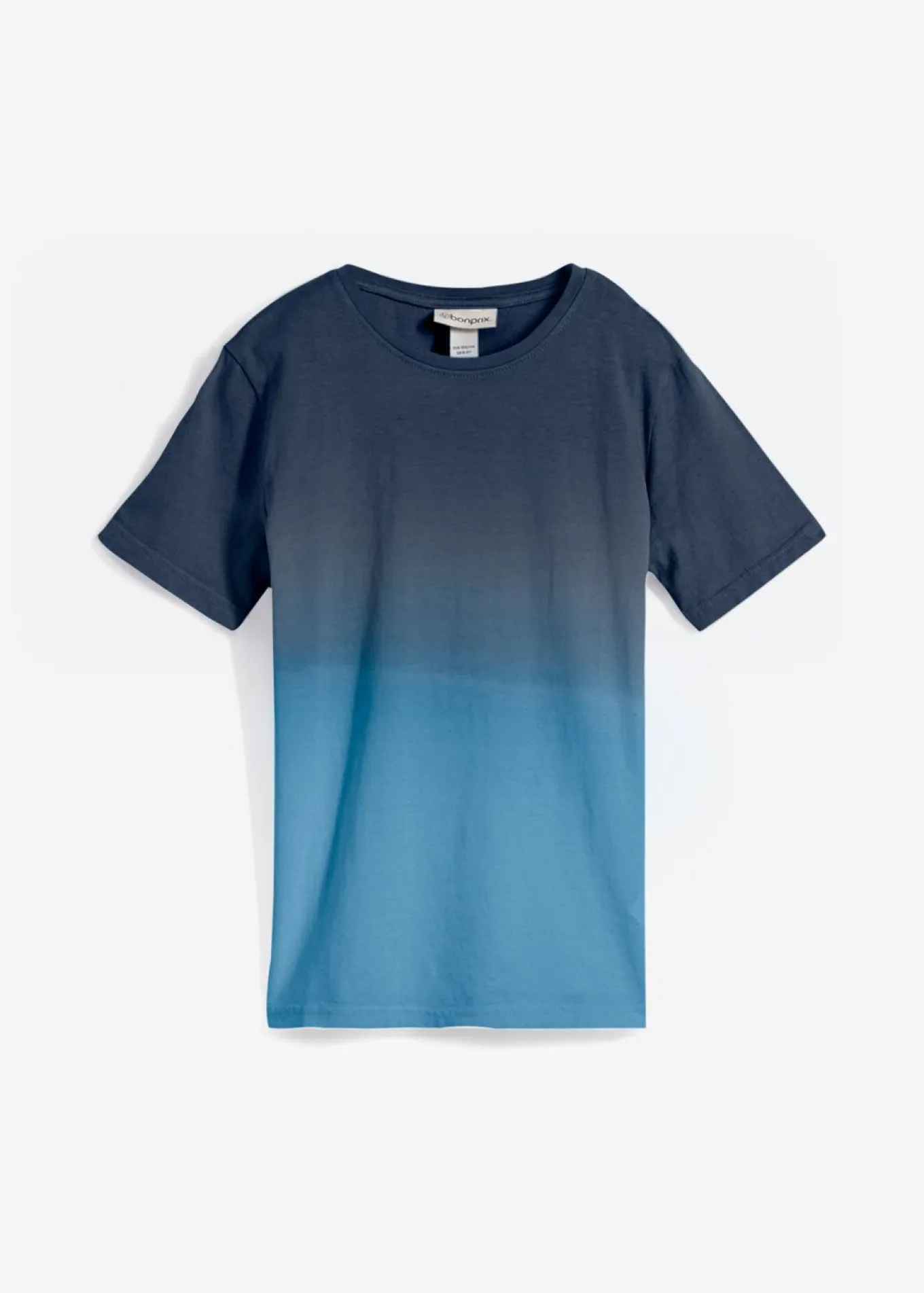 Camiseta de algodón puro con degradado cromático