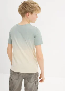 Camiseta de algodón puro con degradado cromático