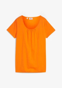 Camiseta de algodón puro con manga corta
