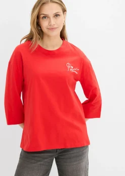 Camiseta de algodón puro con corte boxy