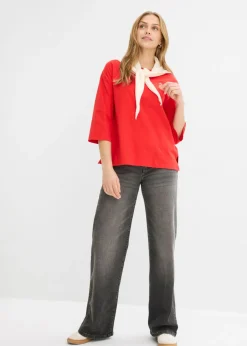 Camiseta de algodón puro con corte boxy