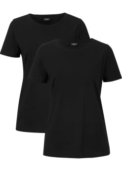 Camiseta de algodón puro con manga corta (2 unidades)