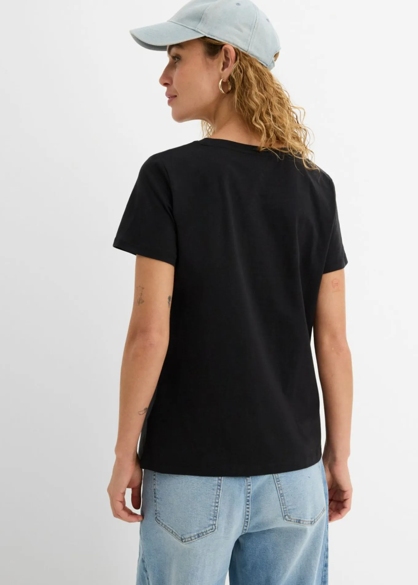 Camiseta de algodón puro con manga corta (2 unidades)