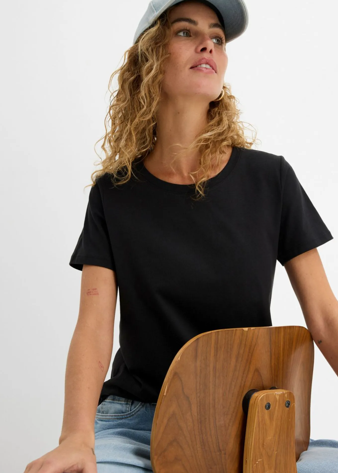 Camiseta de algodón puro con manga corta (2 unidades)