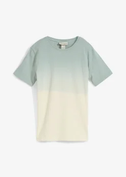 Camiseta de algodón puro con degradado cromático