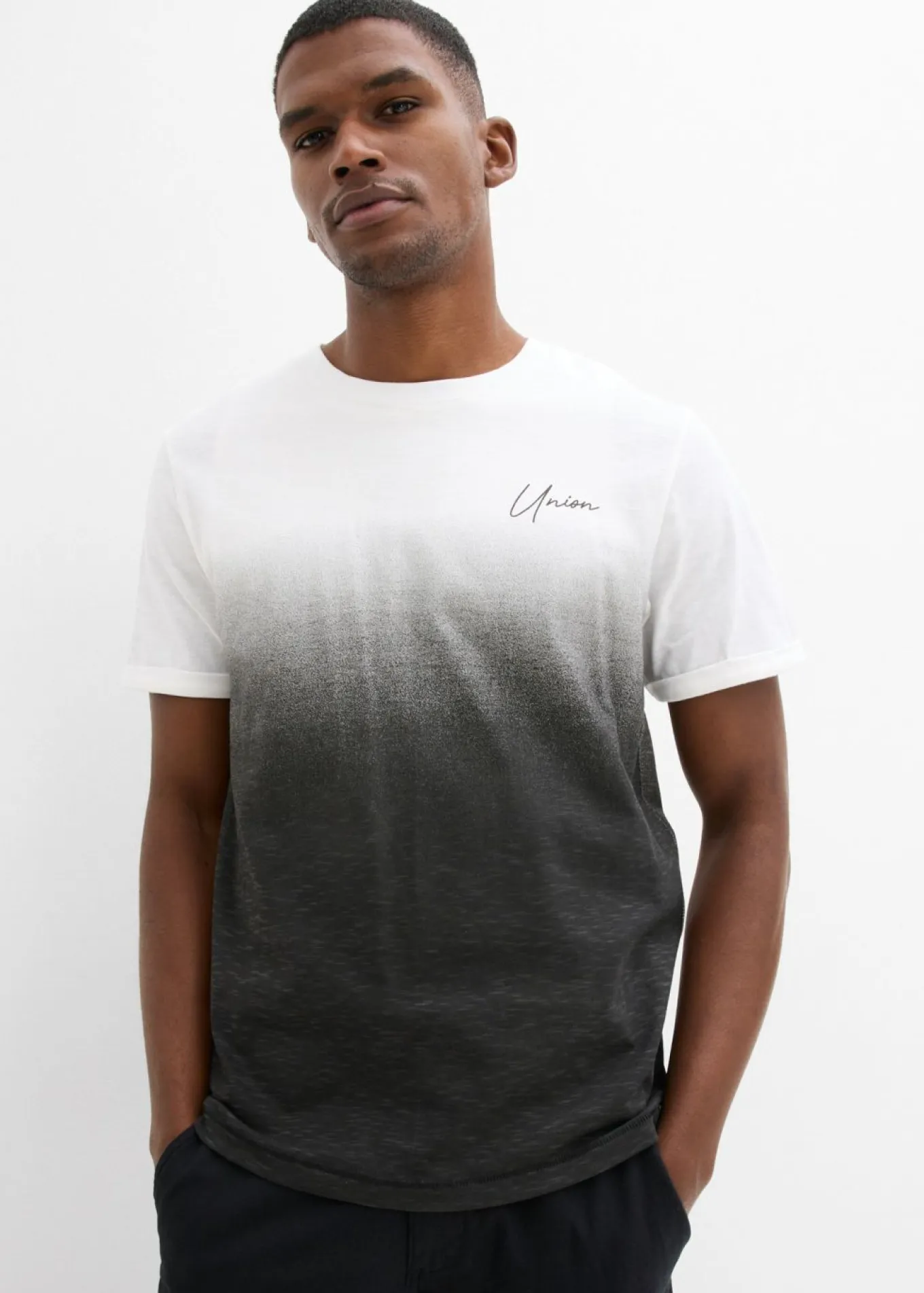 Camiseta de algodón puro, slim fit