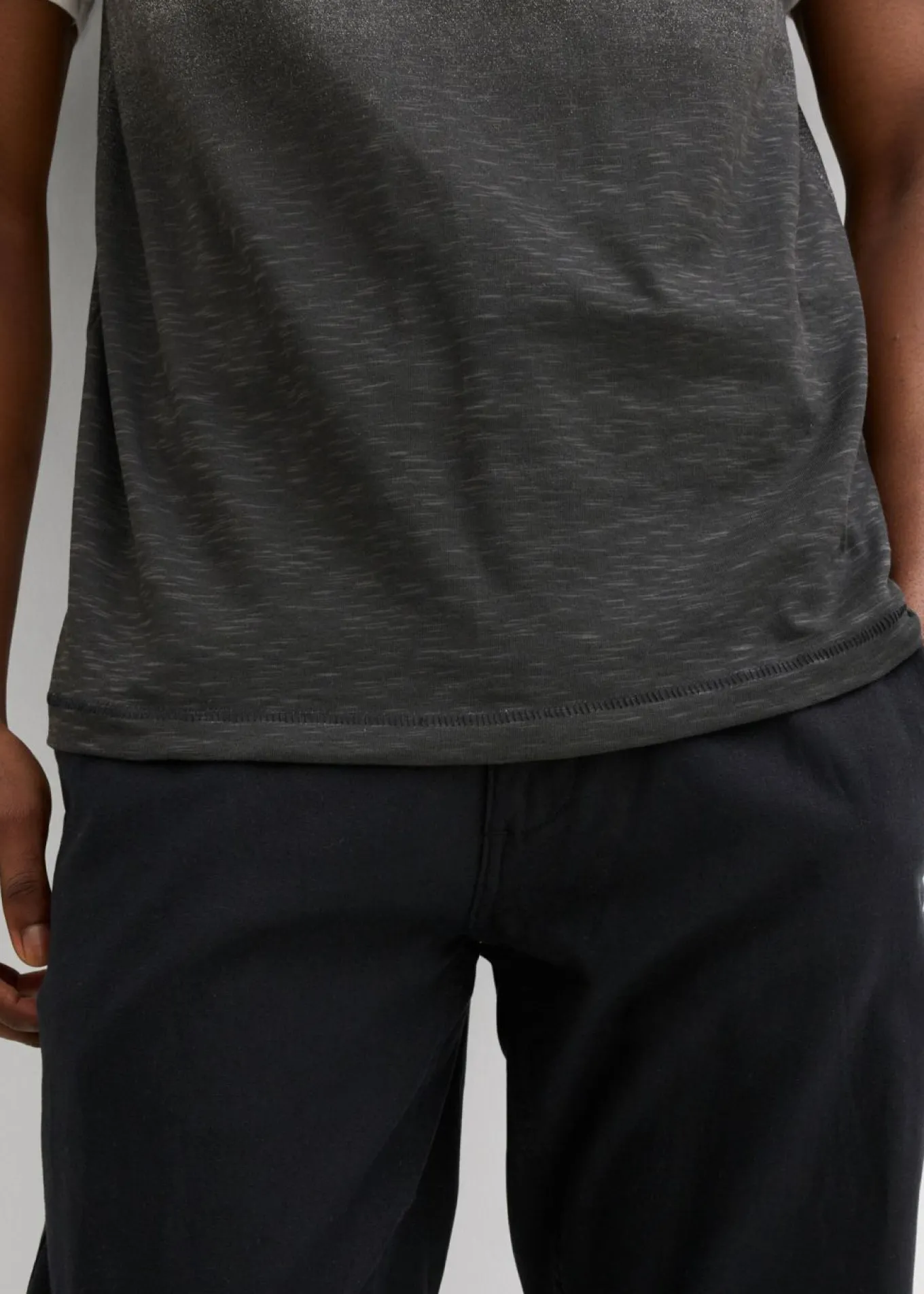 Camiseta de algodón puro, slim fit