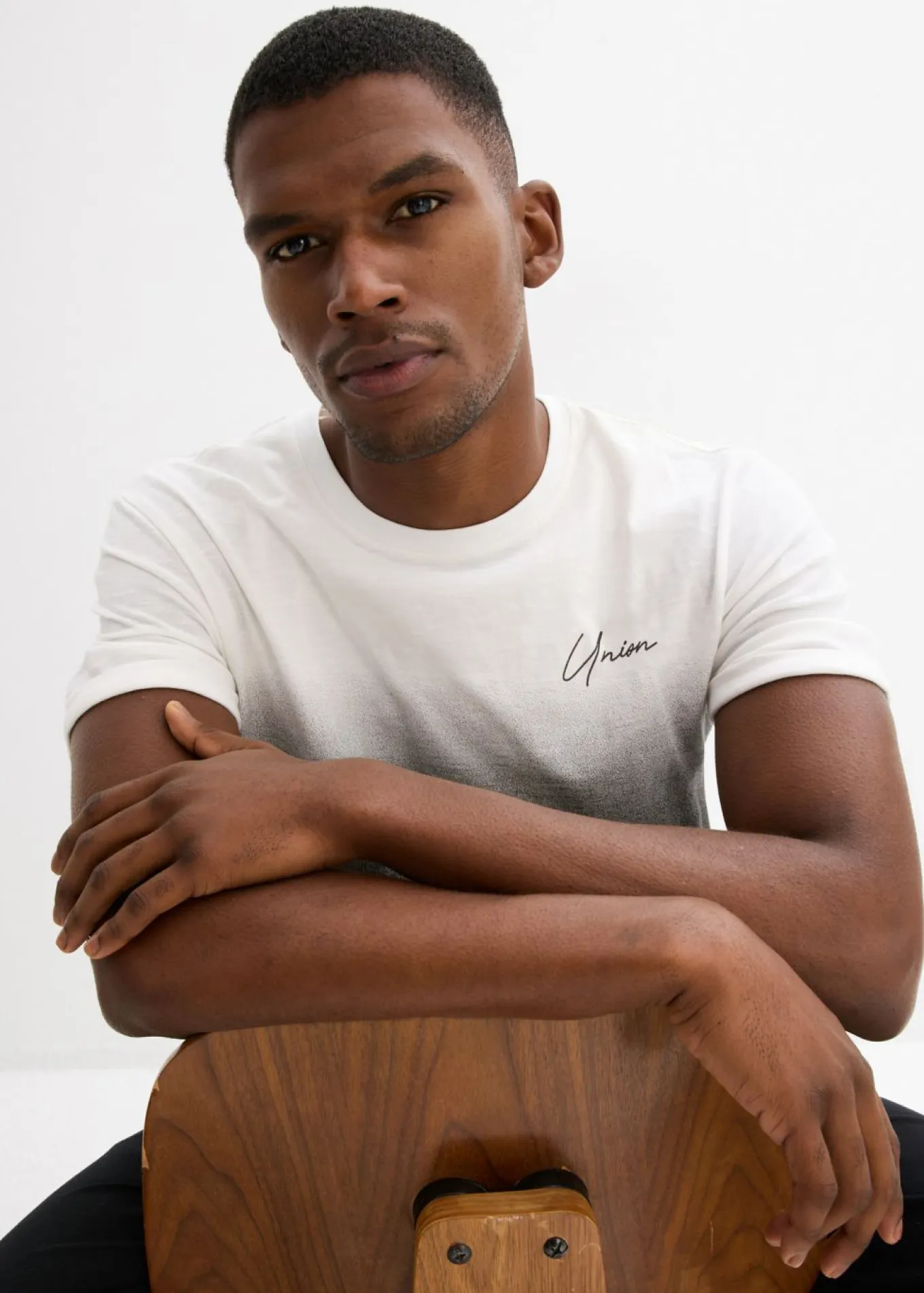 Camiseta de algodón puro, slim fit