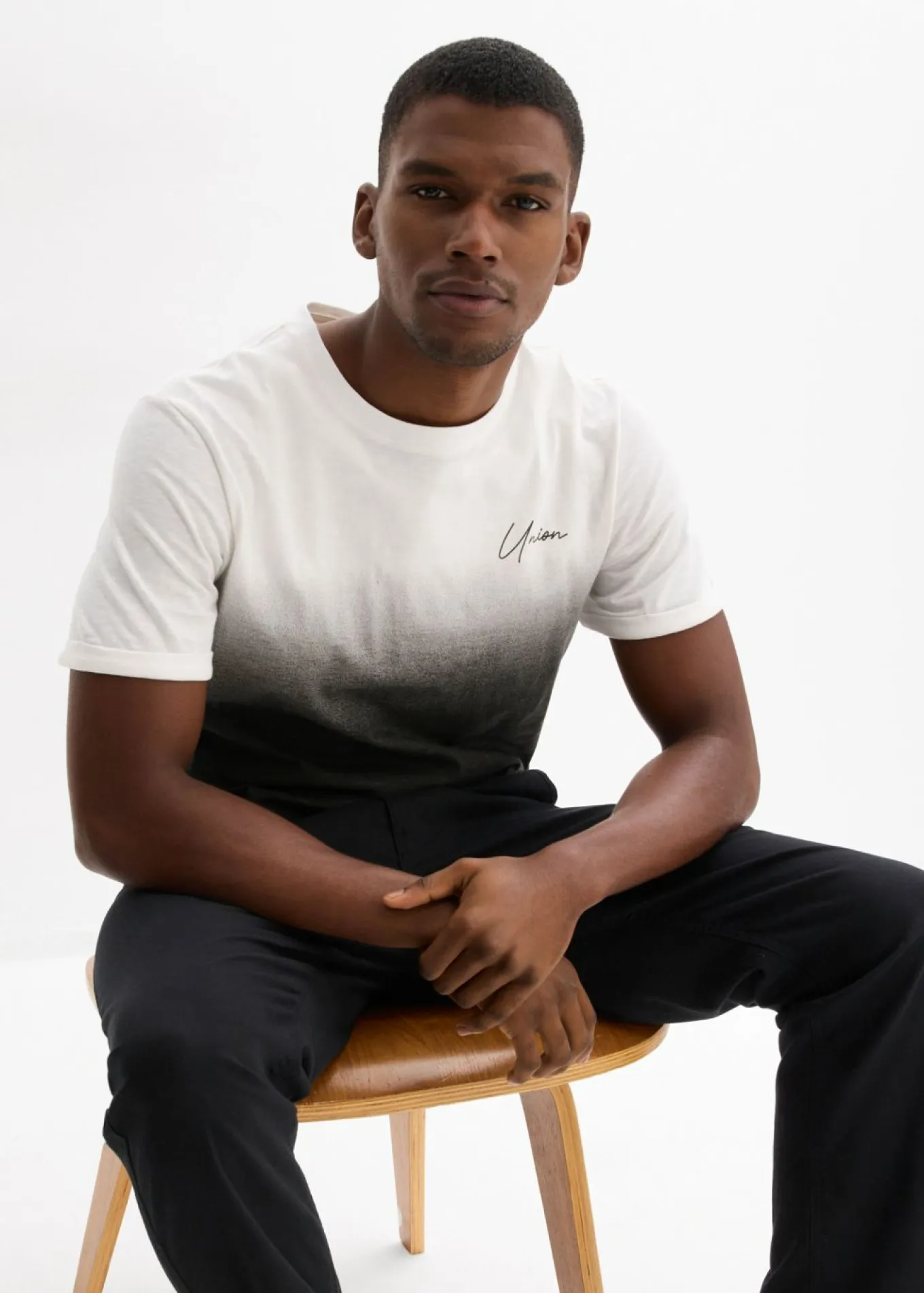 Camiseta de algodón puro, slim fit