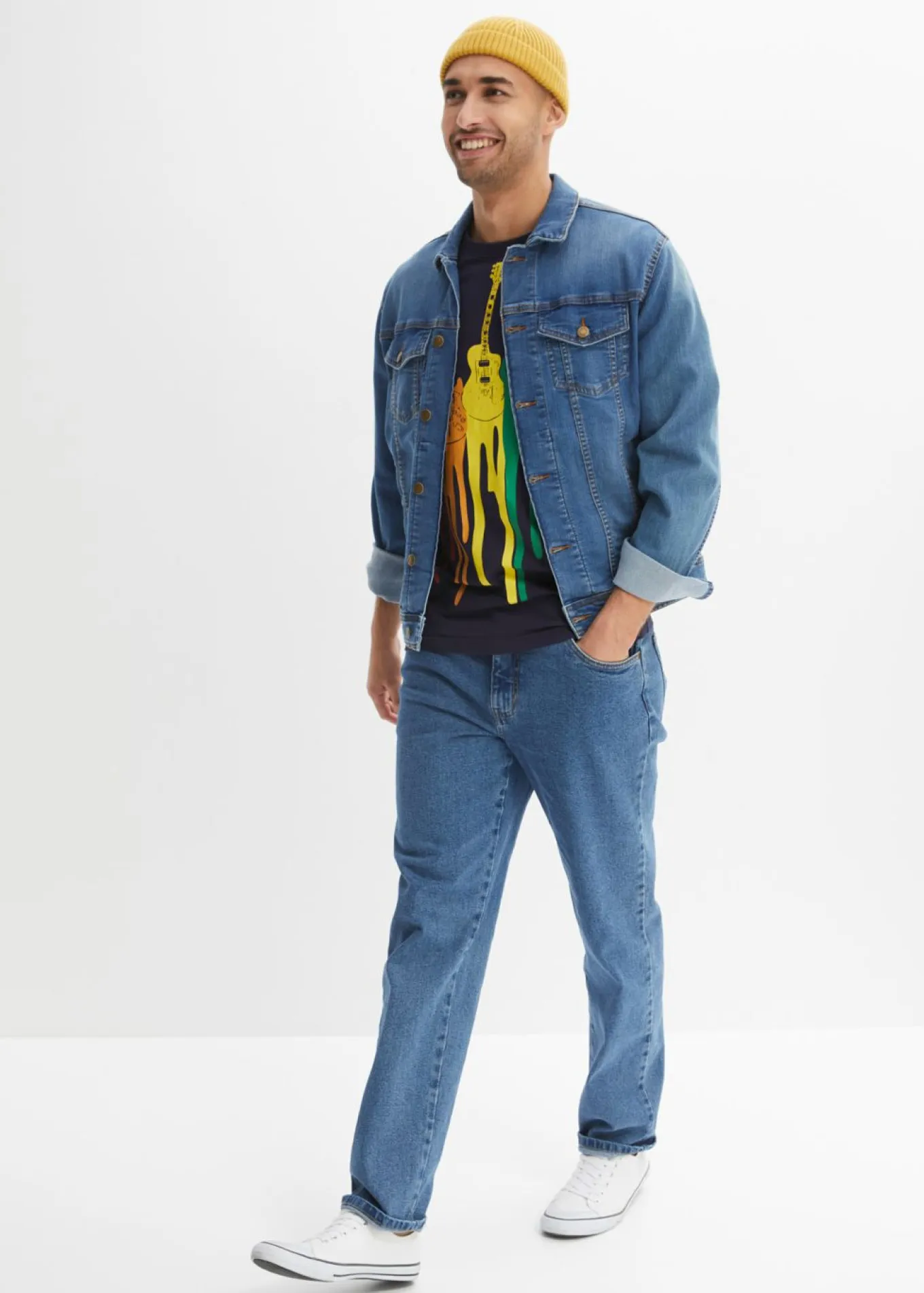 Camiseta de algodón puro, slim fit