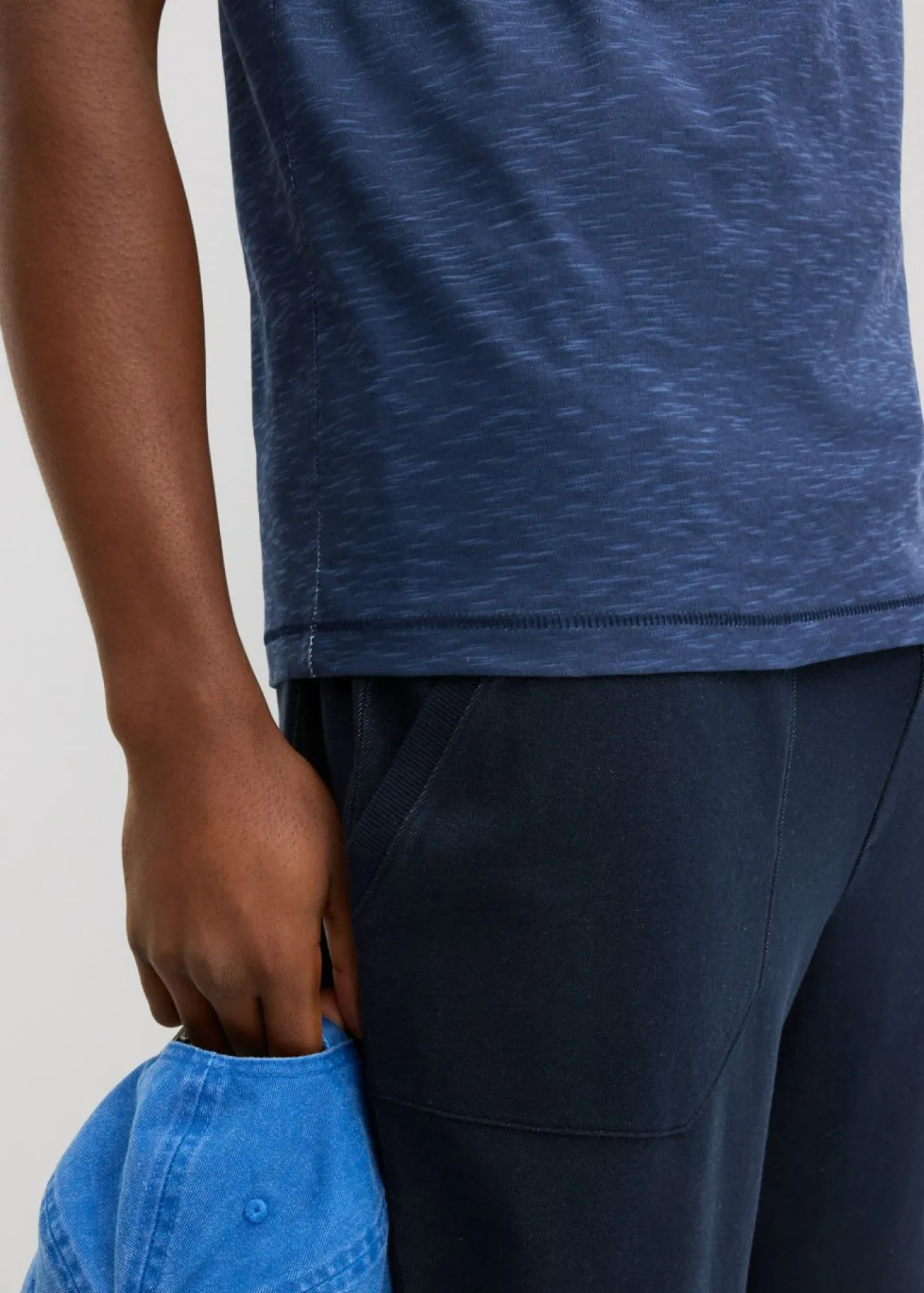 Camiseta de algodón puro, slim fit