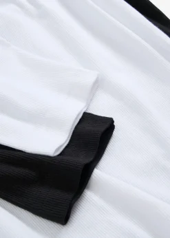 Camiseta de canalé con algodón orgánico (2 unidades)
